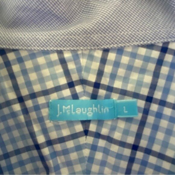 J. McLaughlin Men's Short-Sleeved Button-Down Shirt‎ Size L - Picture 4 of 5